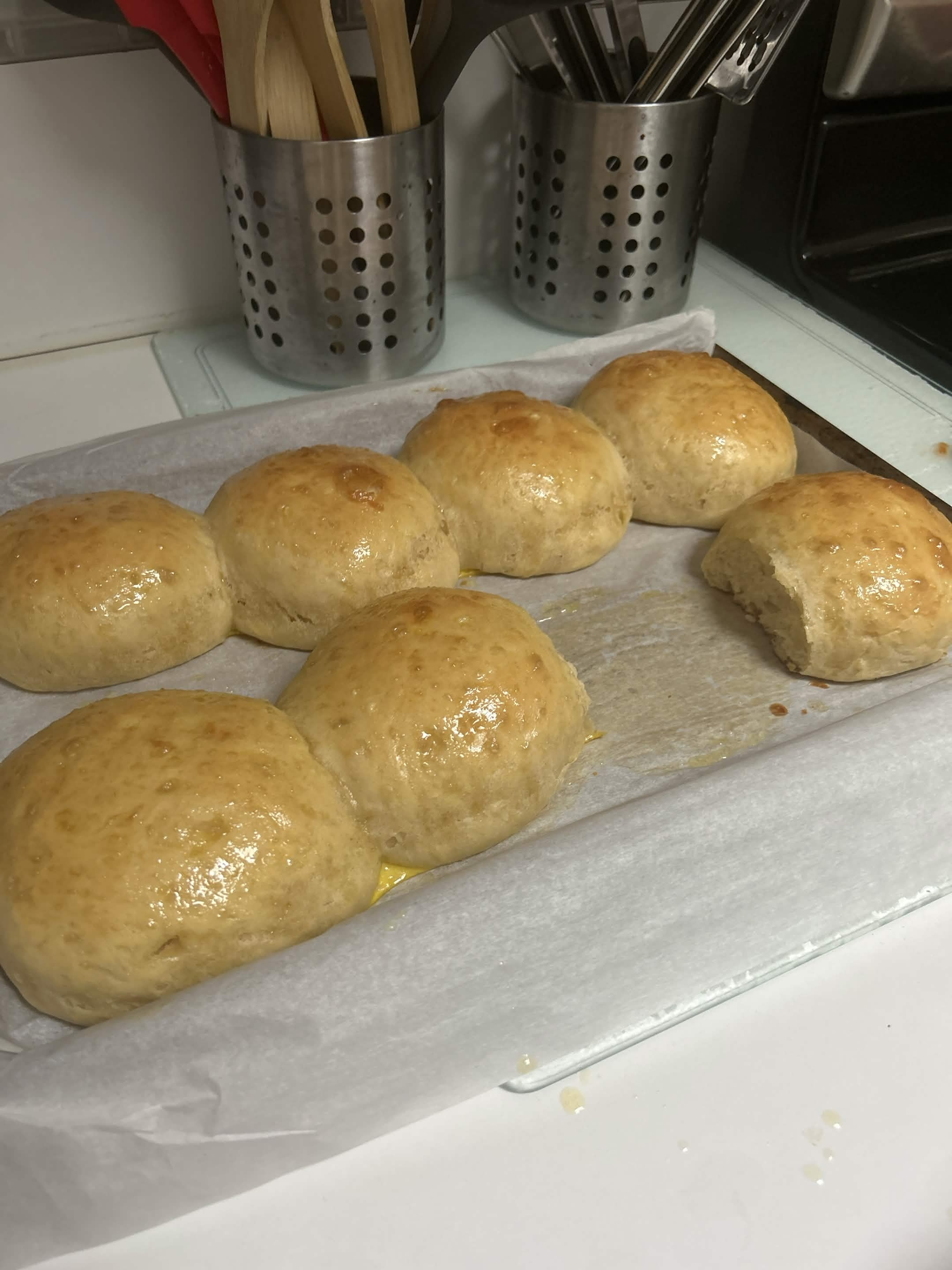 homemade potato buns